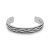 oxidized braided cuff bracelet